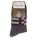 Носки мужские, Milano Socks (Милано Сокс) р. 41-45 №430 шерстяные рисунок №4 темно серые