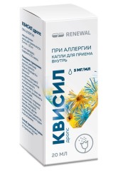 Квисил дропс капли д/приема внутрь 5 мг/мл 20 мл 1 шт.