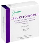 Декскетопрофен, раствор для внутривенного и внутримышечного введения 25 мг/мл 2 мл 5 шт ампулы