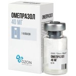 Омепразол, лиофилизат для приготовления раствора для инфузий 40 мг 1 шт