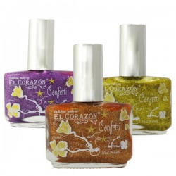 Лак для ногтей El Corazon Конфетти нэйл полиш фактурный 16 мл 521a