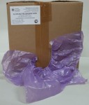 Бахилы полиэтиленовые, 4 г 500 шт 35 мкм Экстра (особо прочные) пара сиреневые