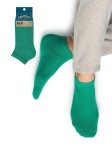 Носки мужские, Omsa (Омса) р. 42-44 (27-29) ECO Colors 402 Эко колорс укороченные Erba зеленый