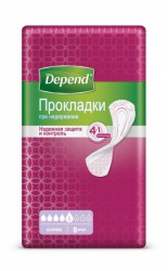 Прокладки при недержании для женщин Depend супер 8 шт.